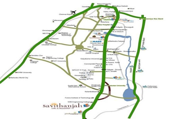 Savithanjali Location map